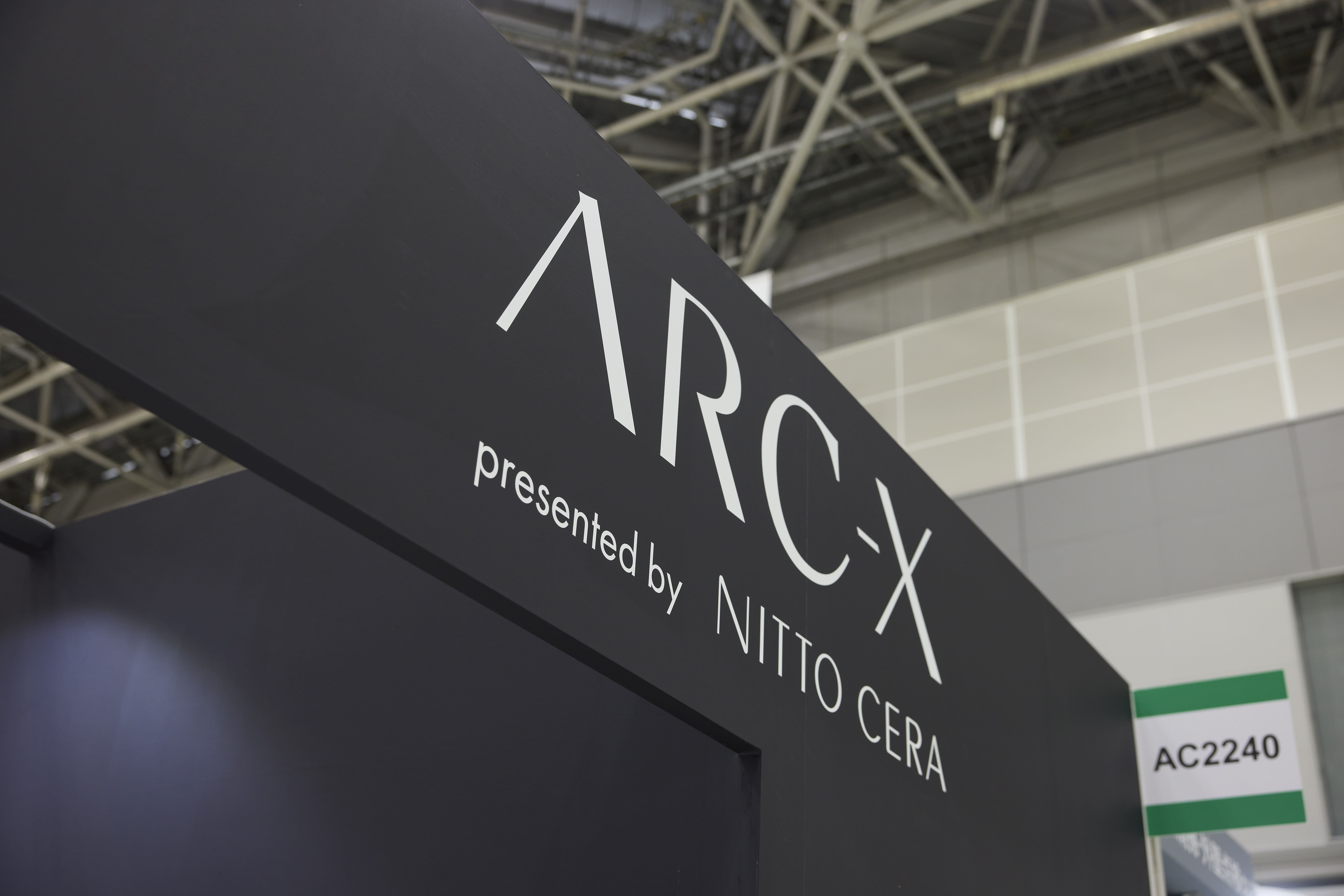 ARC-X 出展ブース 展示看板